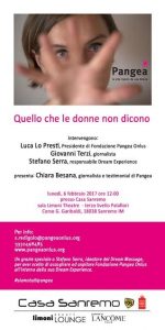 Quello che le donne non dicono - Talk Show a cura di Pangea Onlus @ Limoni Theatre - Terzo Livello Palafiori