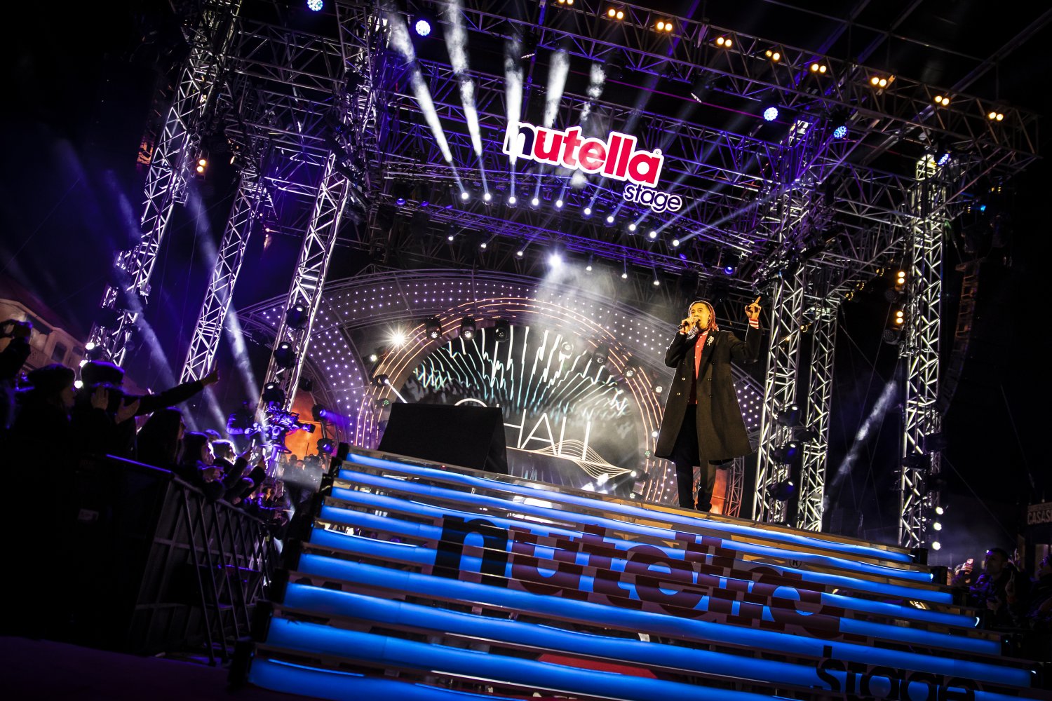 (2020) Ghali sul palco di Piazza Colombo