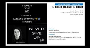 NEVER GIVE UP TALK - IL CIBO OLTRE IL CIBO @ Pino Daniele Theatre
