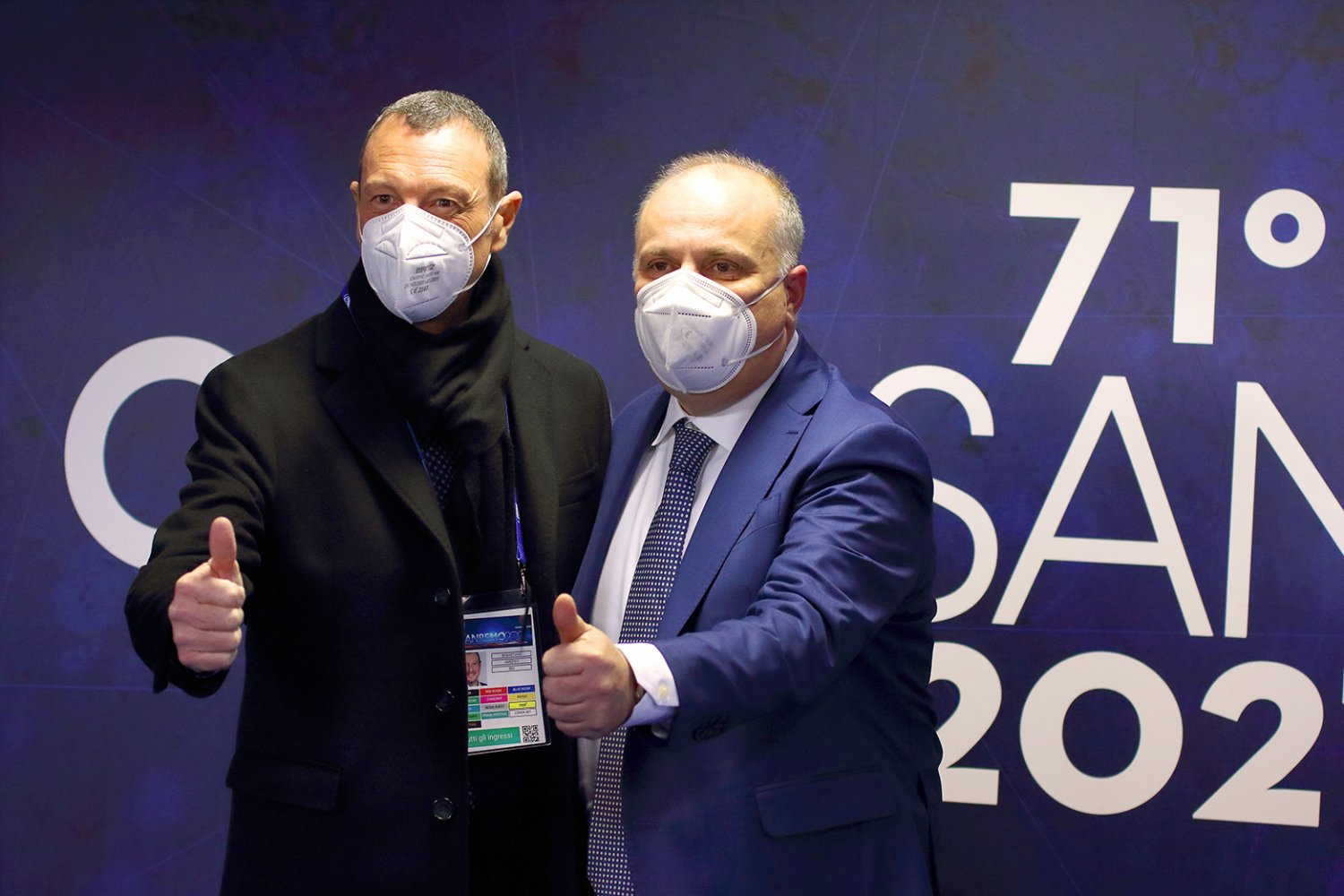 Amadeus e Vincenzo Russollillo a Casa Sanremo
