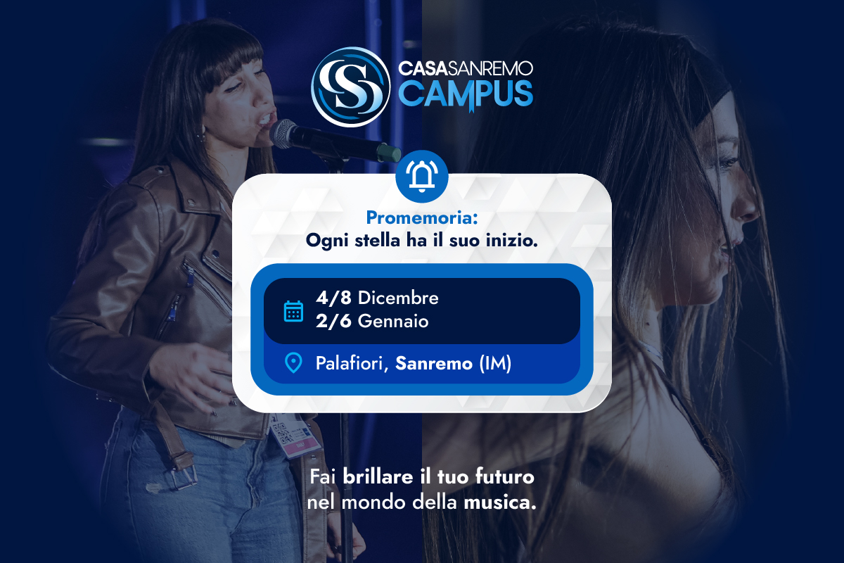 Casa Sanremo Campus | 4-8 dicembre e 2-6 gennaio