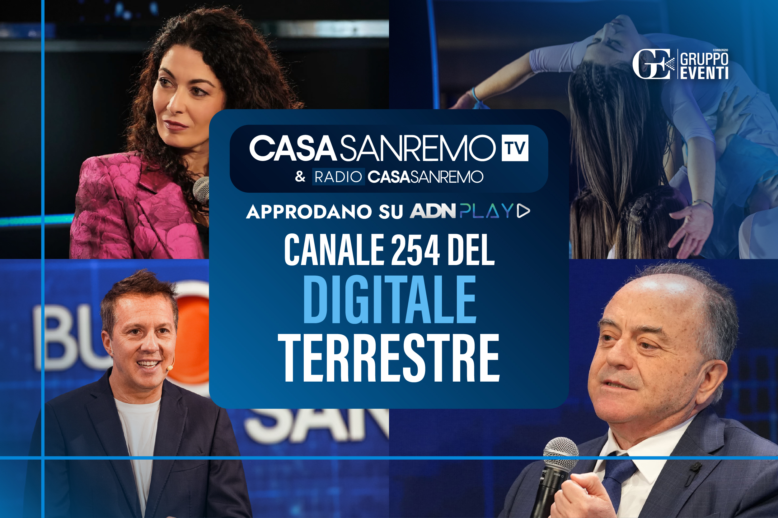 Casa Sanremo TV e Radio Casa Sanremo approdano sul canale 254 del digitale terrestre